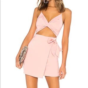 Revolve Superdown Pink Cutout Dress